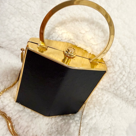 STUNNING Inge Christopher Box Handbag Crossbody - Picture 9 of 17